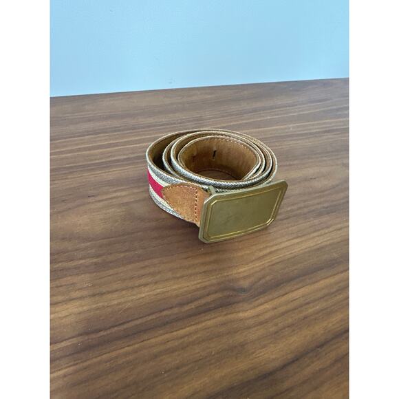 Dries van Noten Leather and Canvas Belt Size 90 main image 7